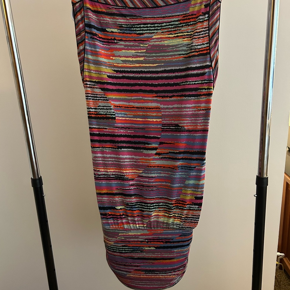 Vintage BCBGMaxAzria Colorful Striped Mini Dress